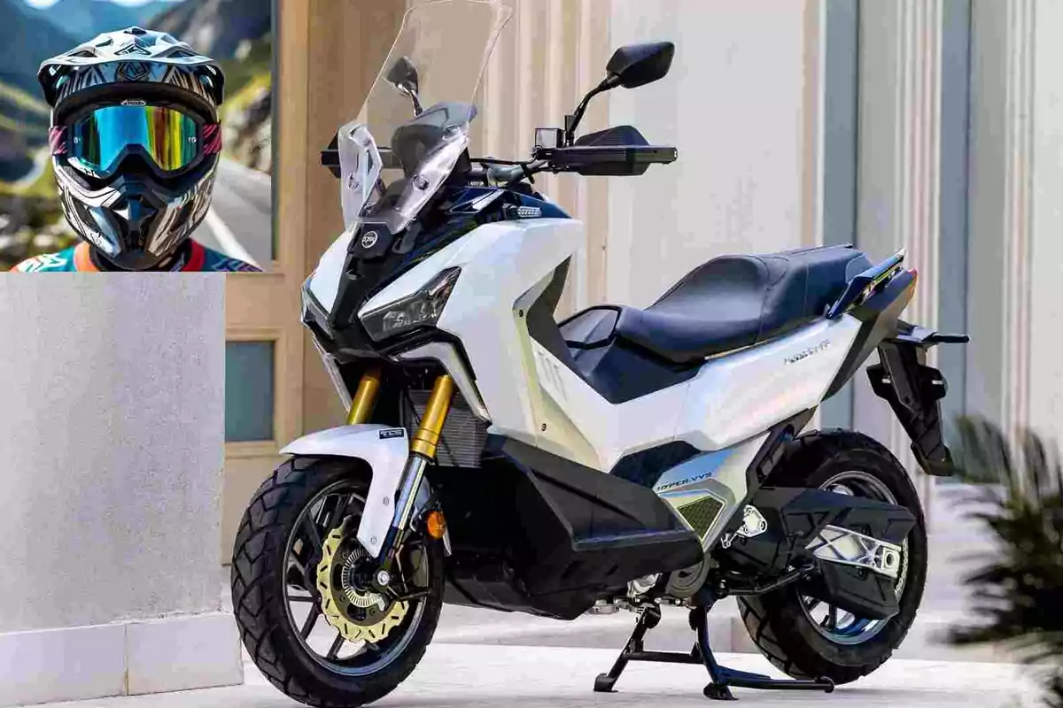 El SYM ADXTG 400 es un scooter con filosofía trail