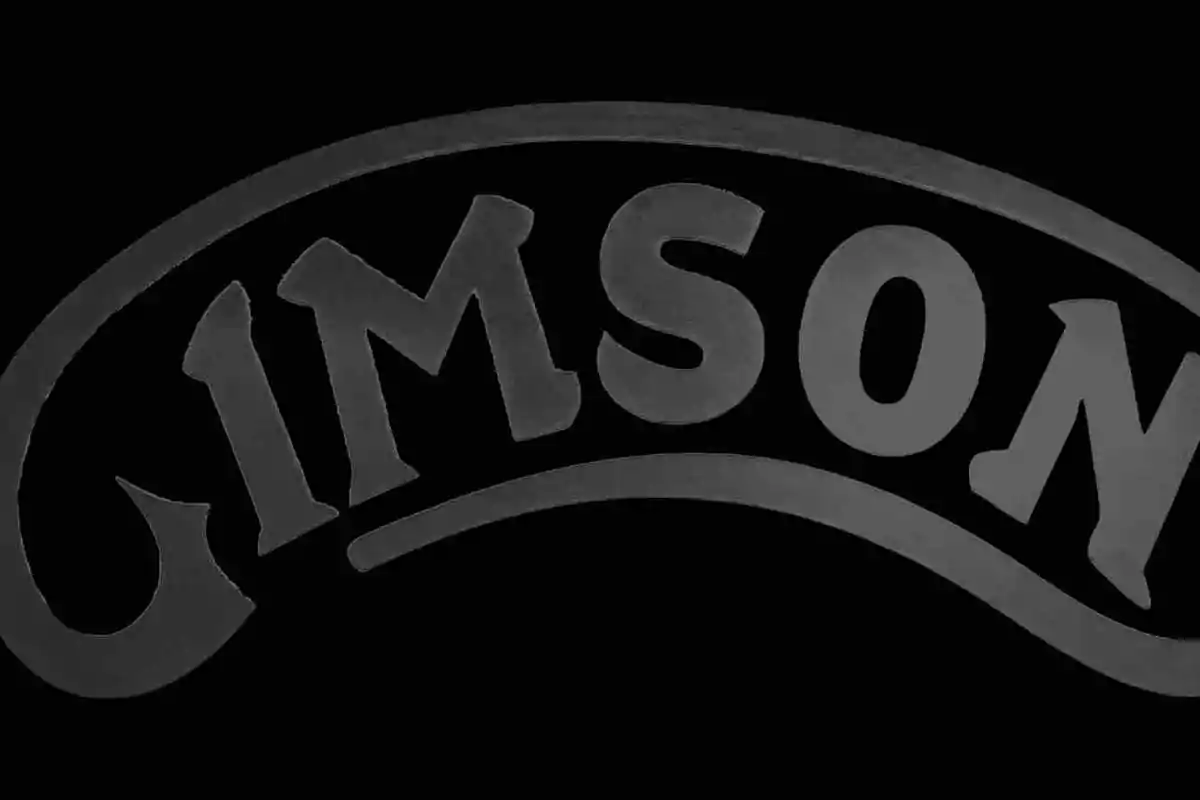 Logo de la palabra Gibson en letras grandes y estilizadas sobre fondo negro Logo de la palabra Gibson en letras grandes y estilizadas sobre fondo negro