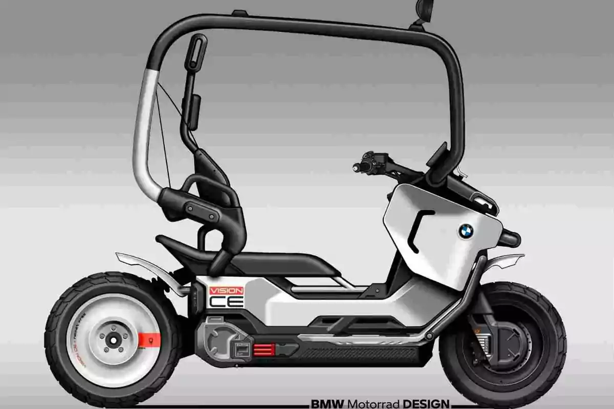 El prototipo de scooter eléctrico BMW Vision EC El prototipo de scooter eléctrico BMW Vision EC